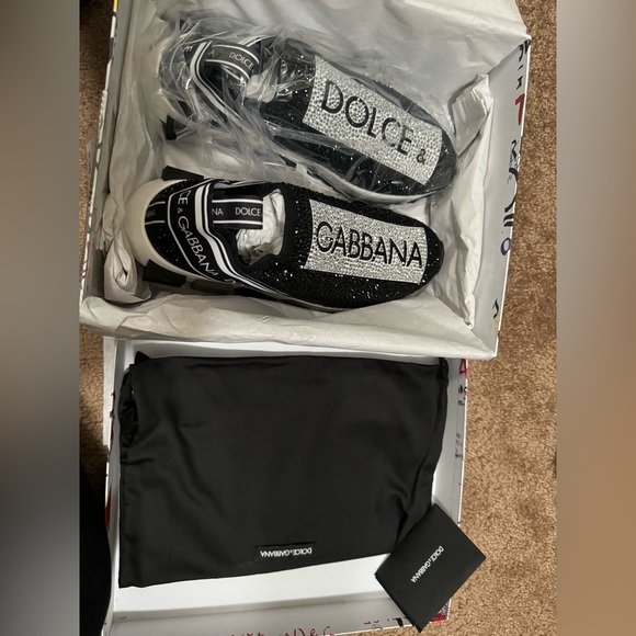 Dolce & Gabbana crystal embellished sock sneakers - Picture 3 of 6